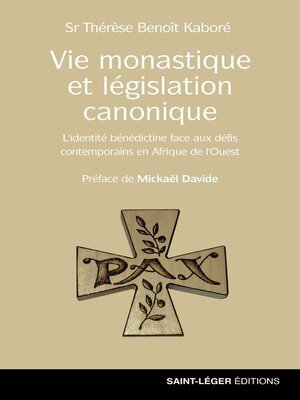cover image of Vie monastique et législation canonique
